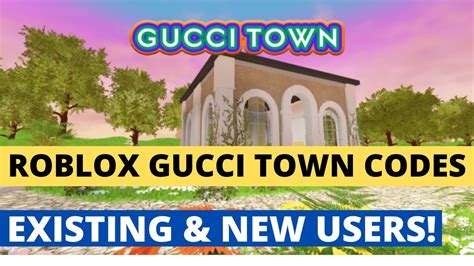 code promo gucci town roblox|gucci town code roblox.